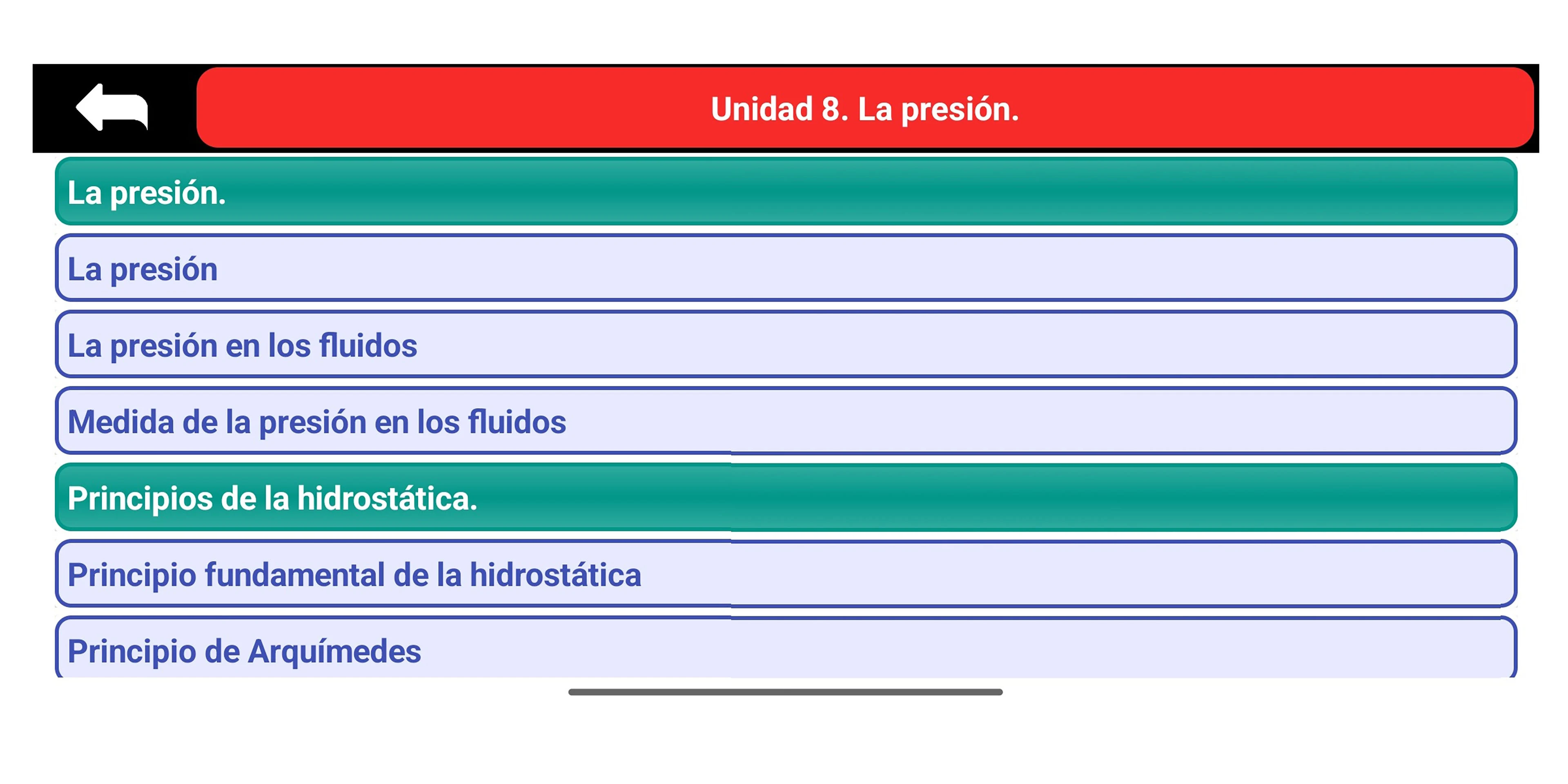 Física y Química 4° ESO screenshot